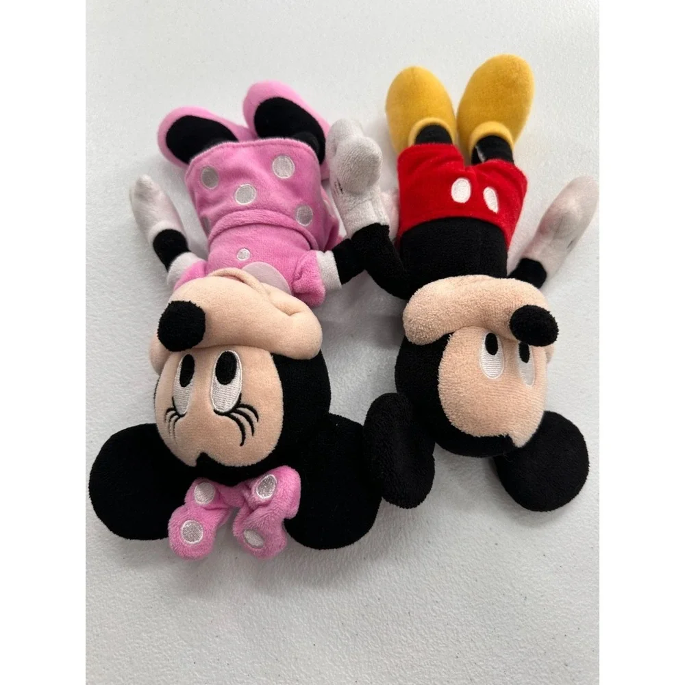 Disney Mickey‎ & Minnie Mouse Plush Set Just Play Pair Stuffed Animals READ 10